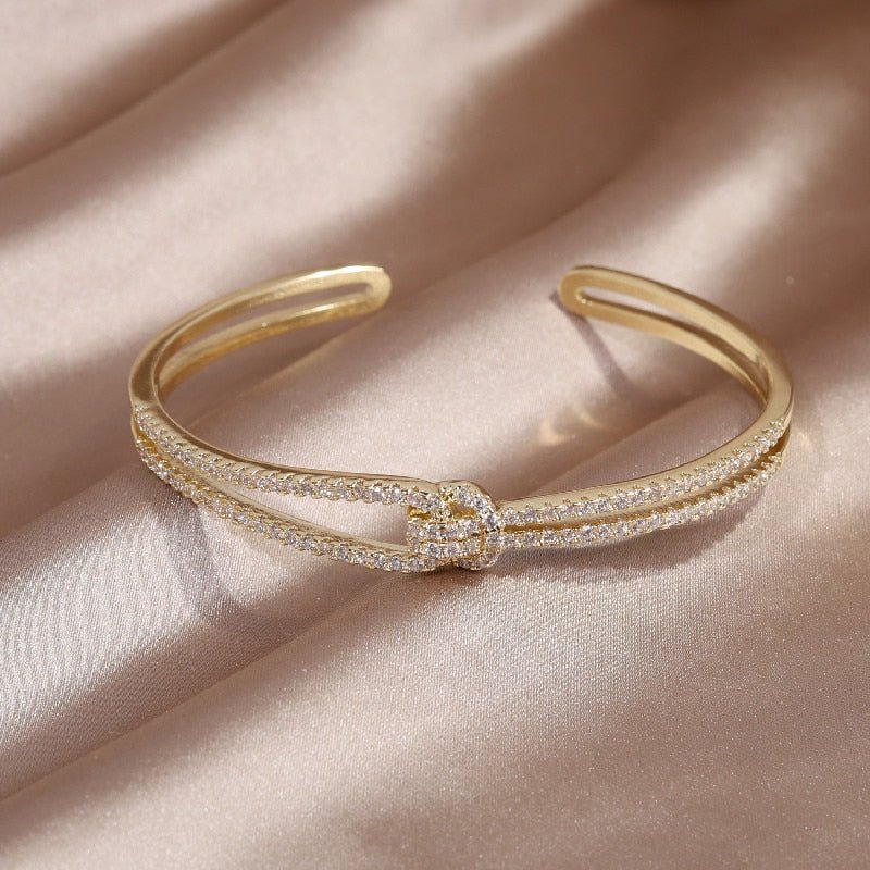 14K Real Gold Plating Knot Bracelet | Womens Jewelry Bracelets - B&P Deals