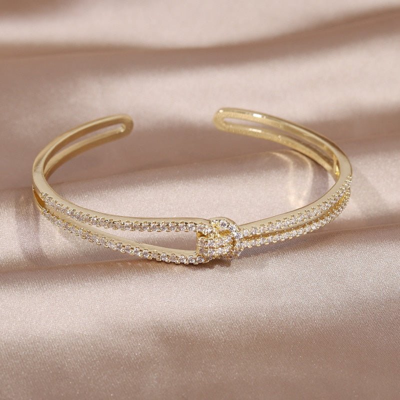 14K Real Gold Plating Knot Bracelet | Womens Jewelry Bracelets - B&P Deals