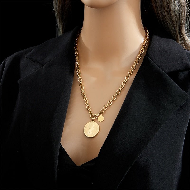 Coin Pendant Necklace | Womens Jewelry Necklaces - B&P Deals