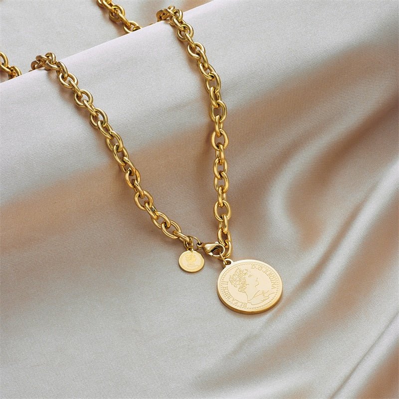 Coin Pendant Necklace | Womens Jewelry Necklaces - B&P Deals