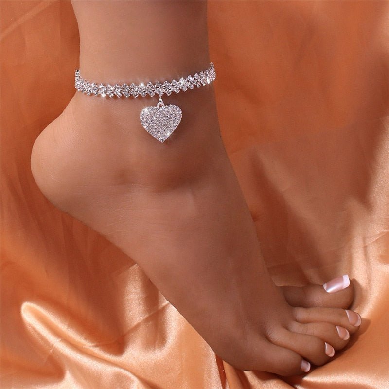 Rhinestone Chain Anklets | Womens Jewelry Bracelets - B&P Deals