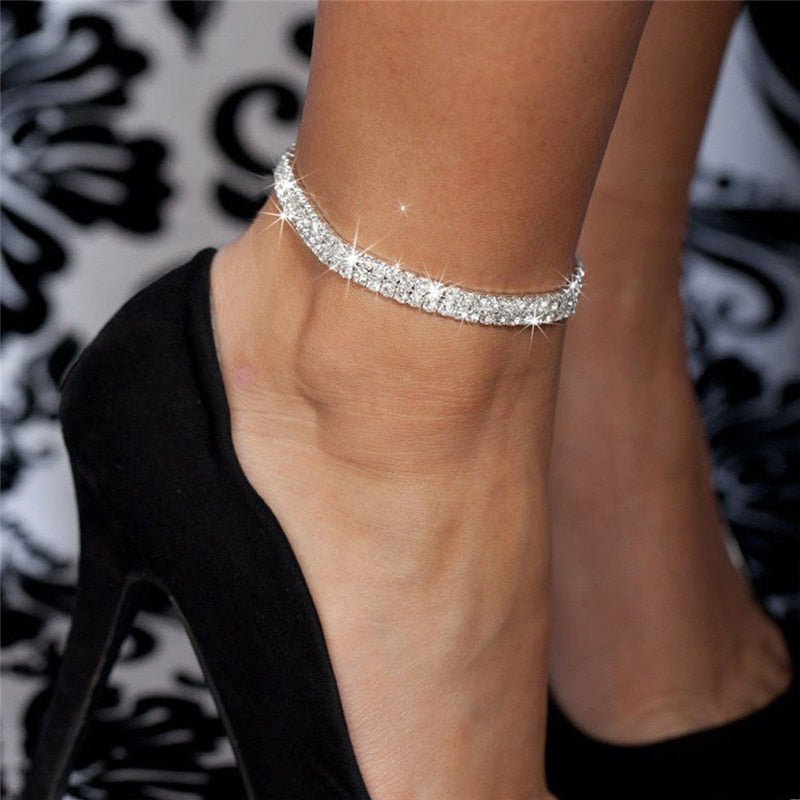 Rhinestone Chain Anklets | Womens Jewelry Bracelets - B&P Deals