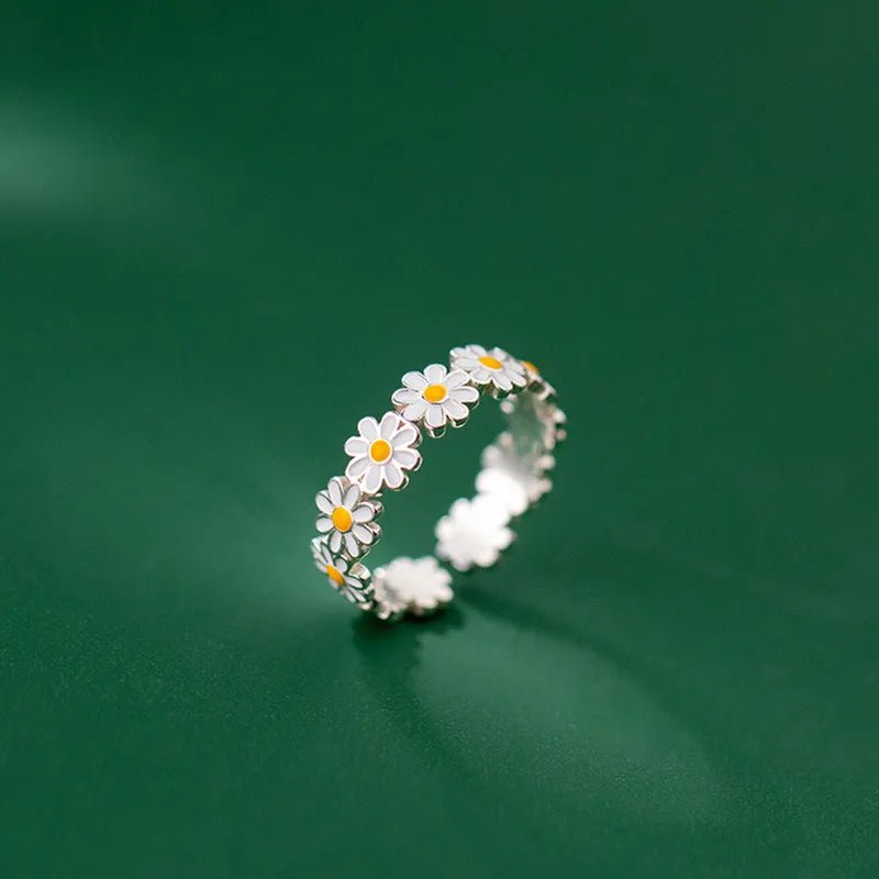Vintage Daisy Flower Rings For Women | Womens Boho Jewelry Rings - B&P Deals
