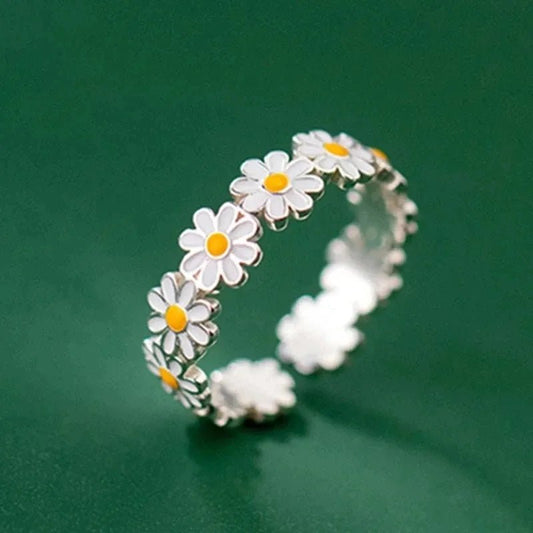 Vintage Daisy Flower Rings For Women | Womens Boho Jewelry Rings - B&P Deals