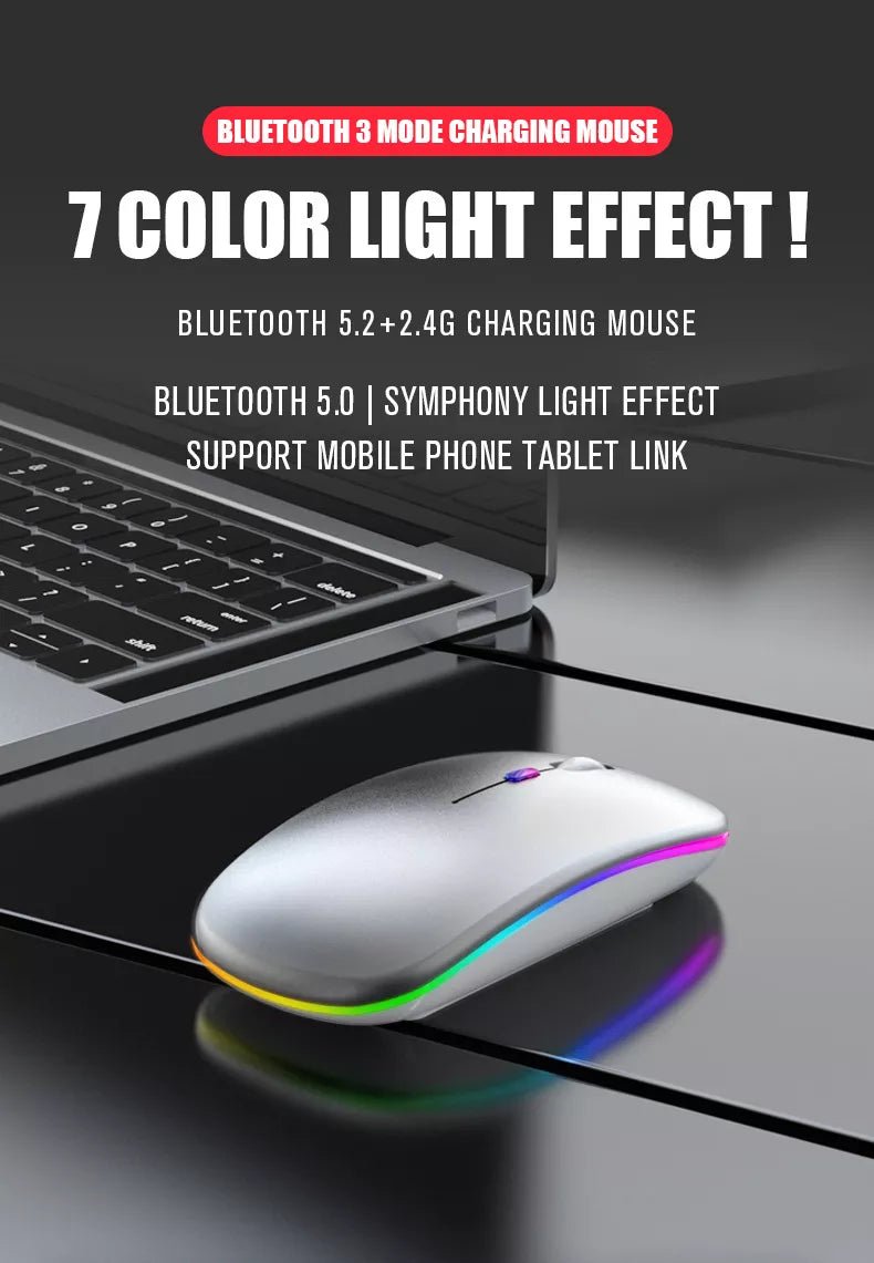 Wireless Bluetooth LED Mouse | 2.4GHz USB - B&P Deals