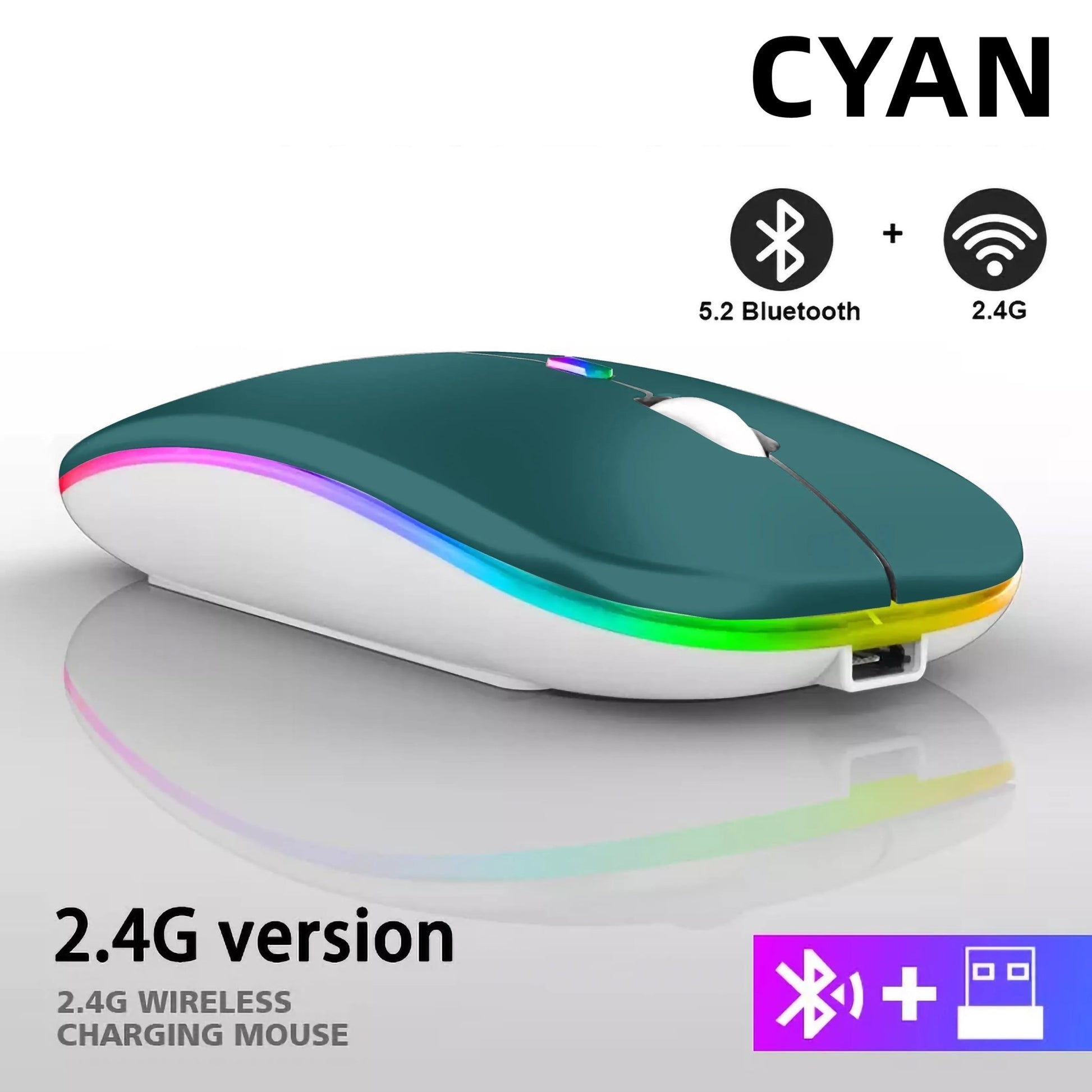 Wireless Bluetooth LED Mouse | 2.4GHz USB - B&P Deals