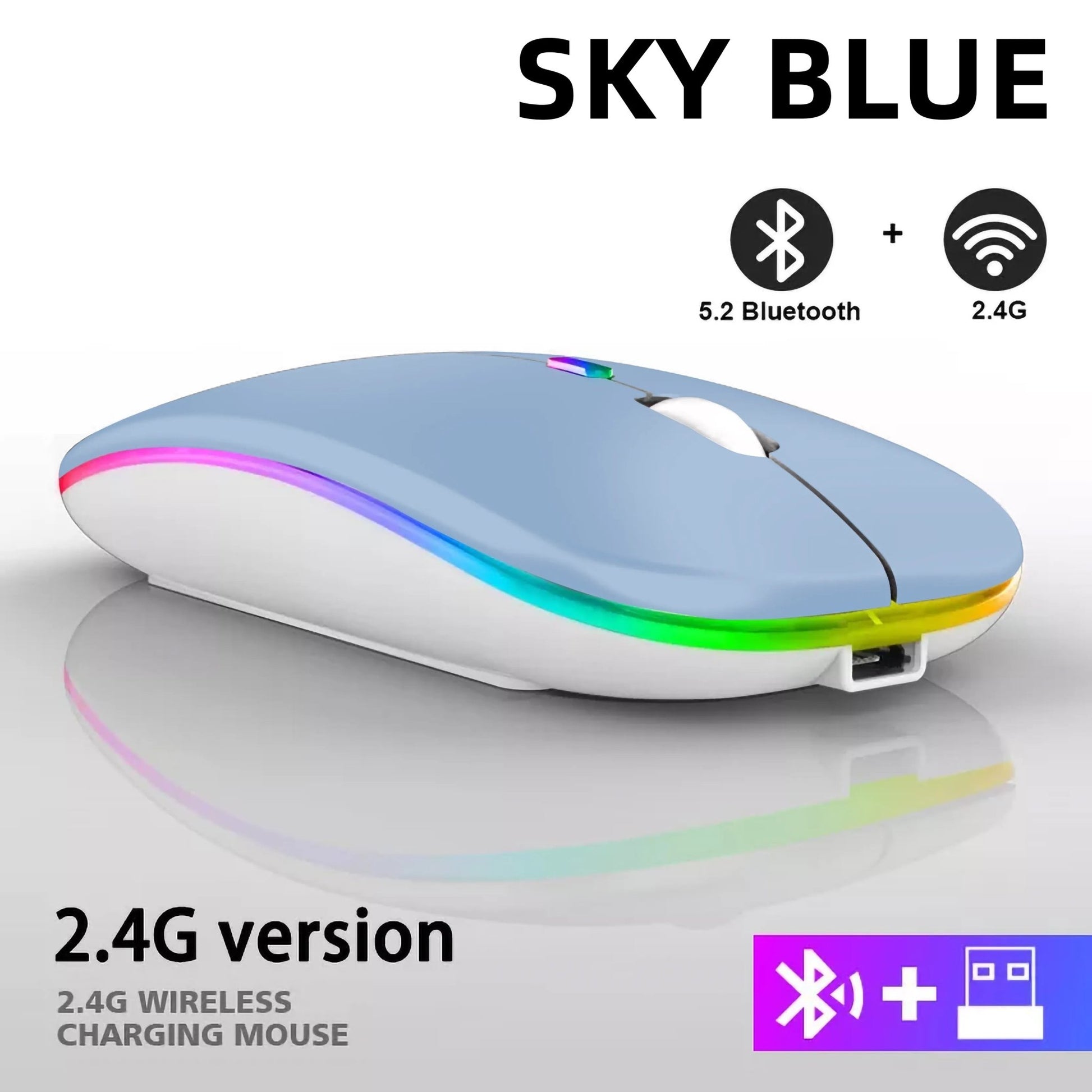 Wireless Bluetooth LED Mouse | 2.4GHz USB - B&P Deals