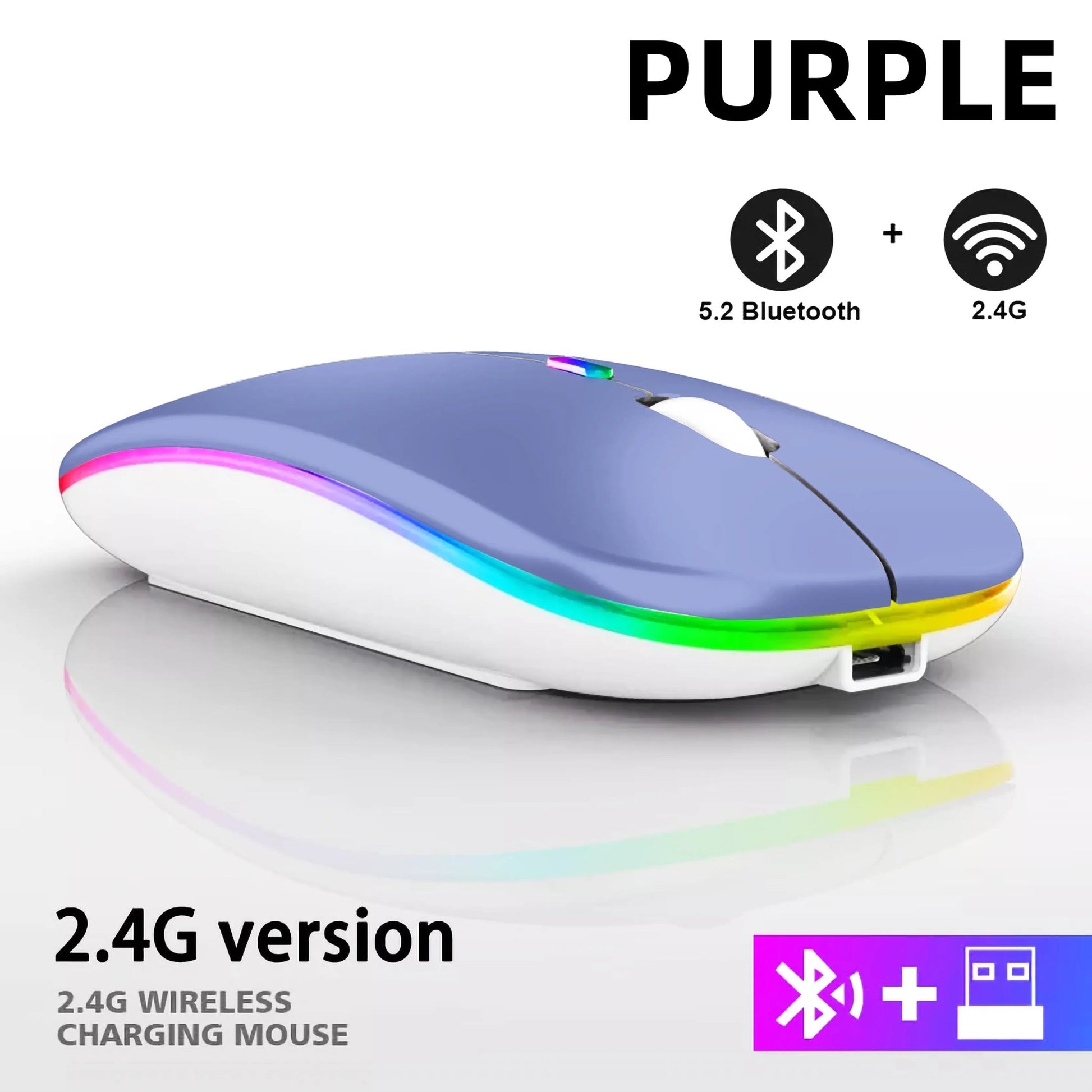 Wireless Bluetooth LED Mouse | 2.4GHz USB - B&P Deals