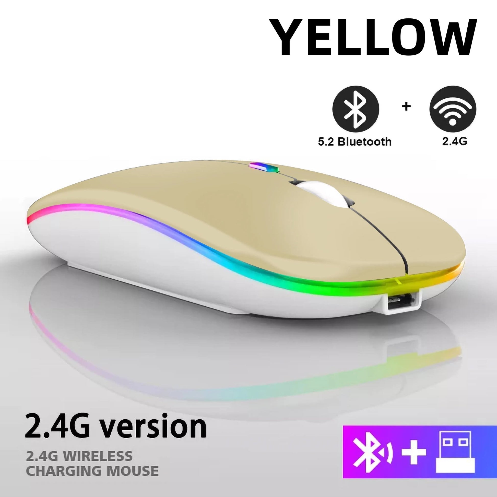 Wireless Bluetooth LED Mouse | 2.4GHz USB - B&P Deals