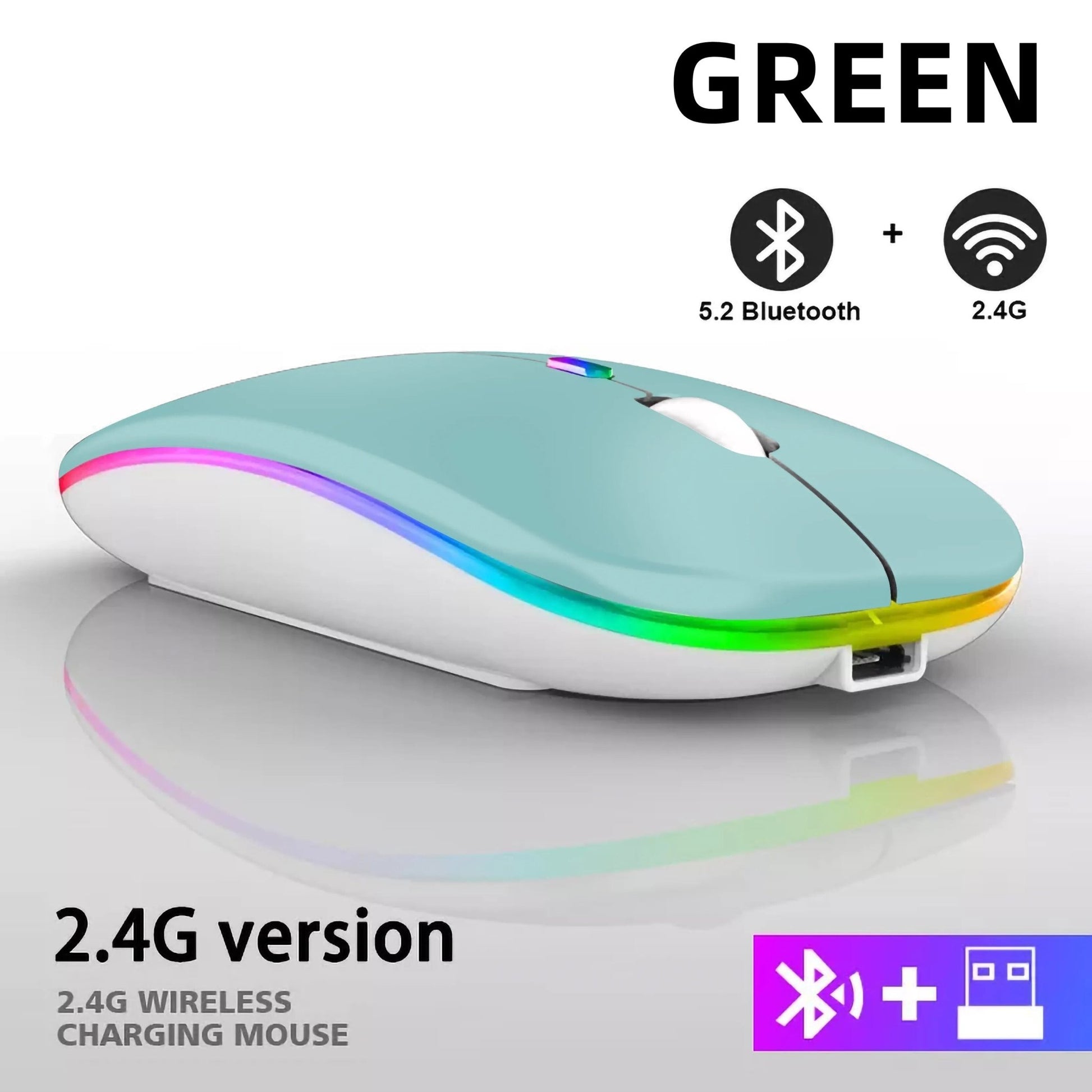 Wireless Bluetooth LED Mouse | 2.4GHz USB - B&P Deals